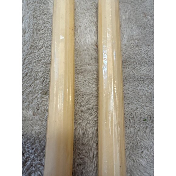 Fluted Column Ivory Taper Candles 2-Pack American Greetings 10-Inch Decorative - Picture 3 of 6